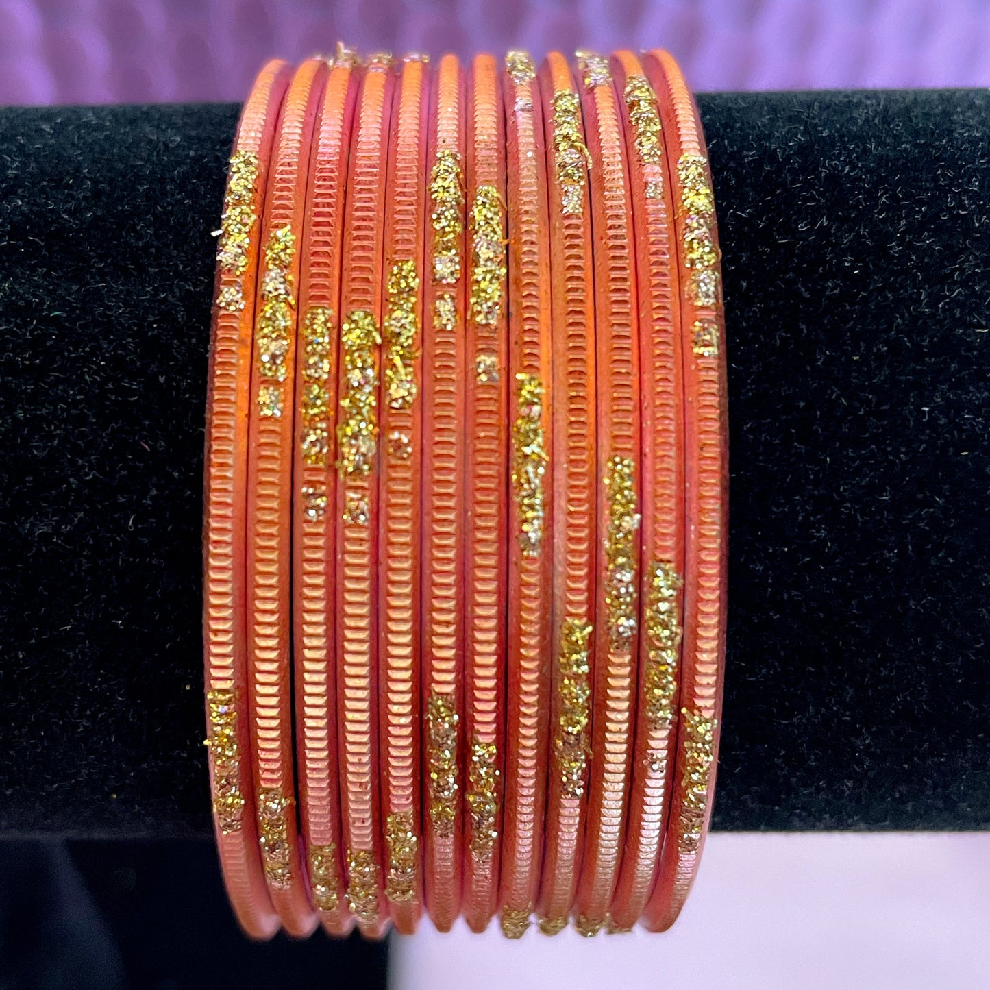 Peach Metal Bangles