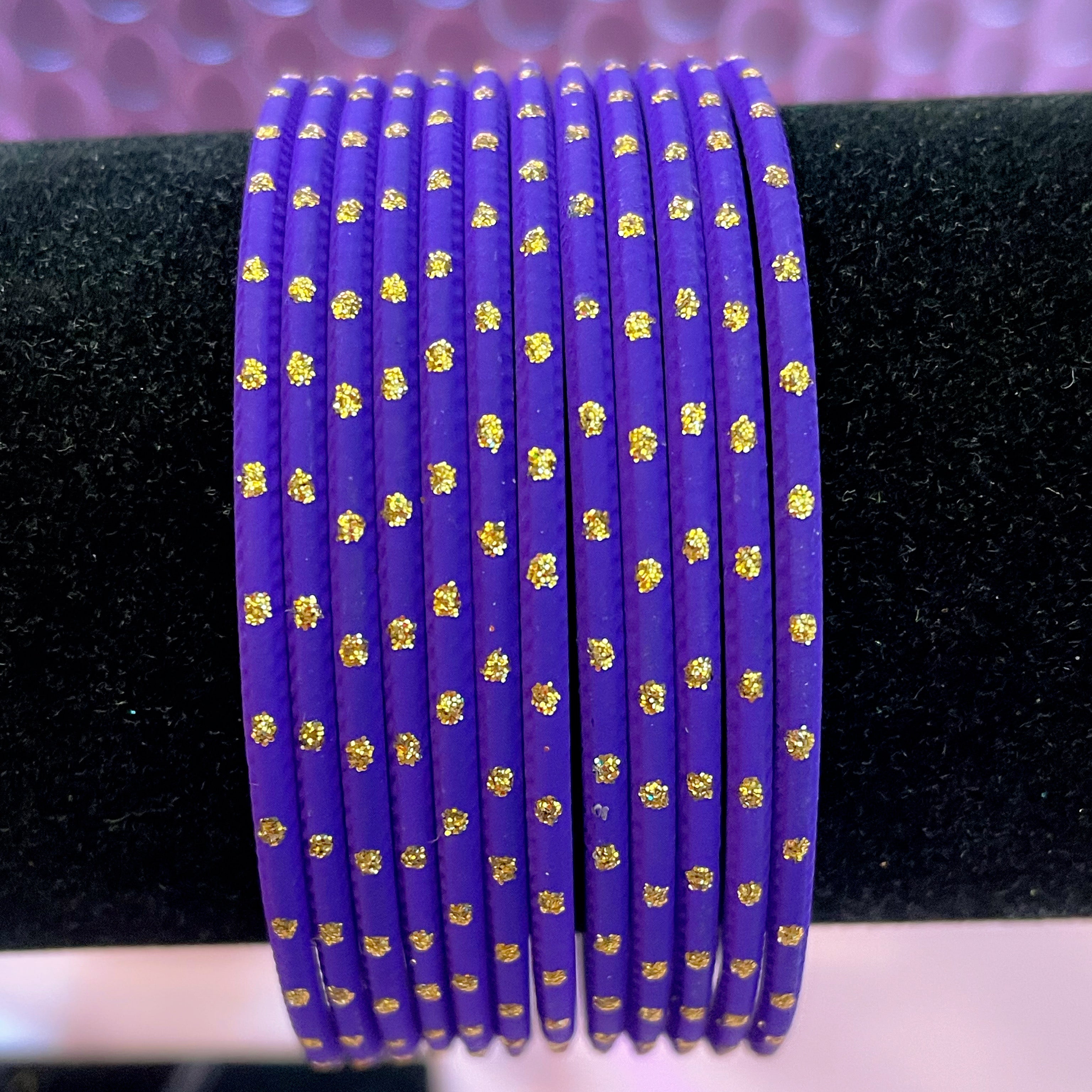 Dark Purple Metal Bangles – Bangles For Angels UK