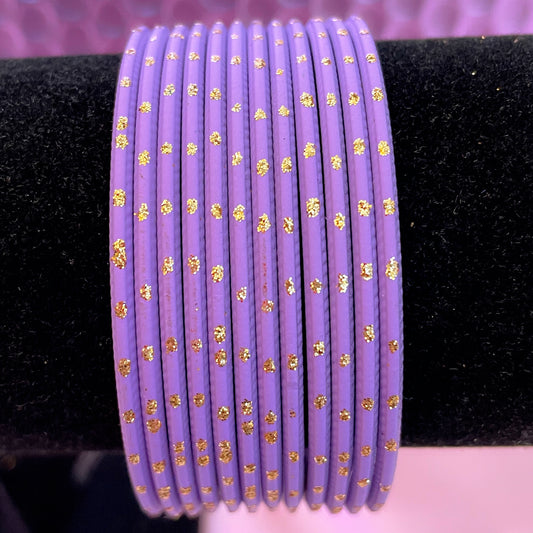 Lavender/Purple Metal Bangles
