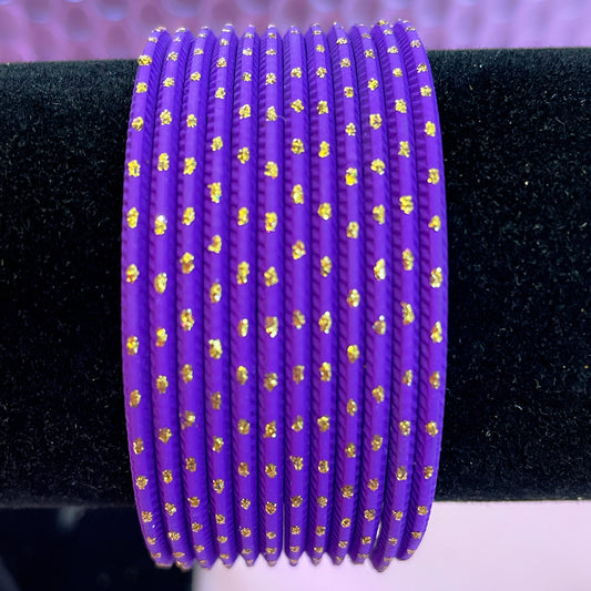 Purple Metal Bangles