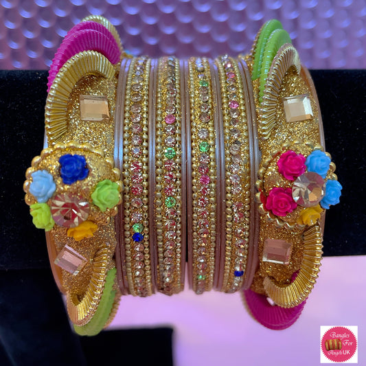 Multicoloured Bangle Set