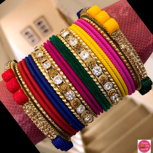 Multicoloured Bangle Set