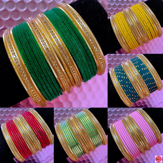 Gold Metal Bangle Sets- Combo Of Any 6 Sets