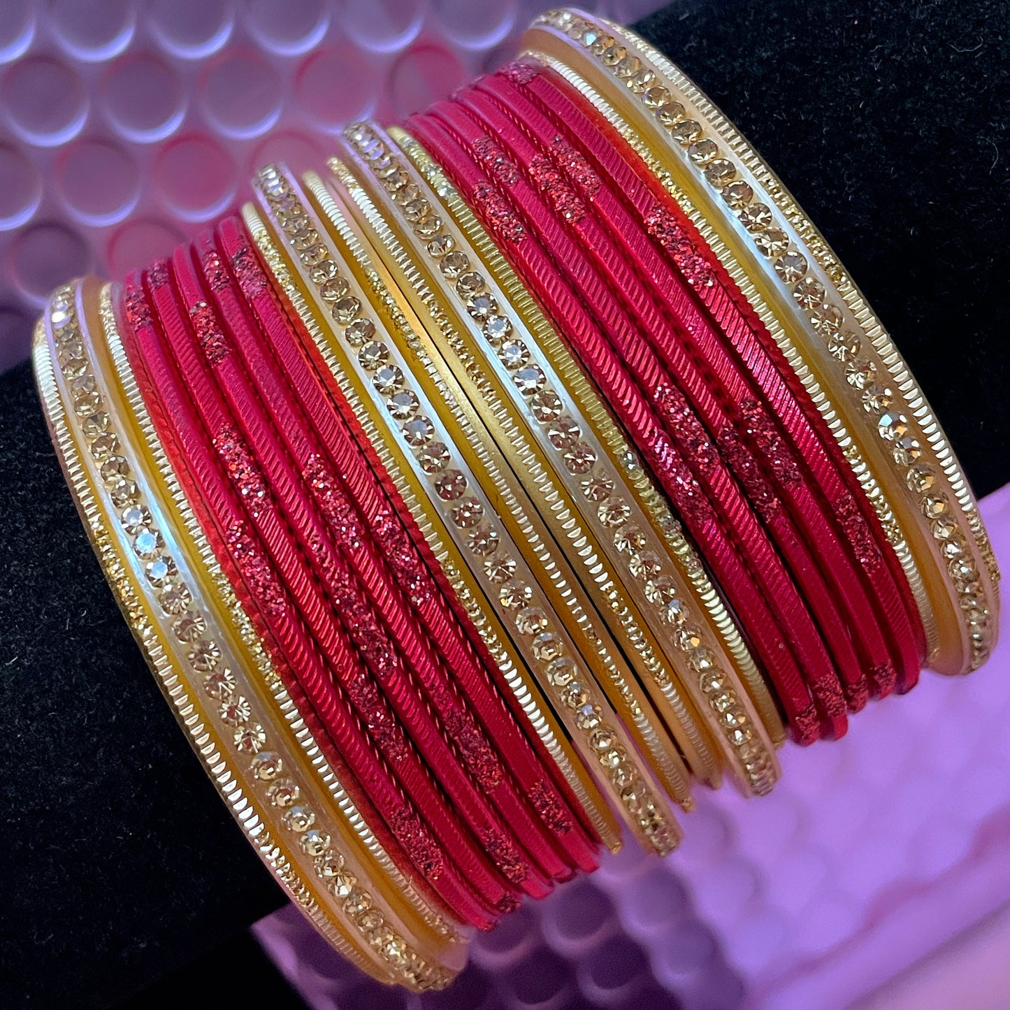 Gold Bangle Sets- Various Colours