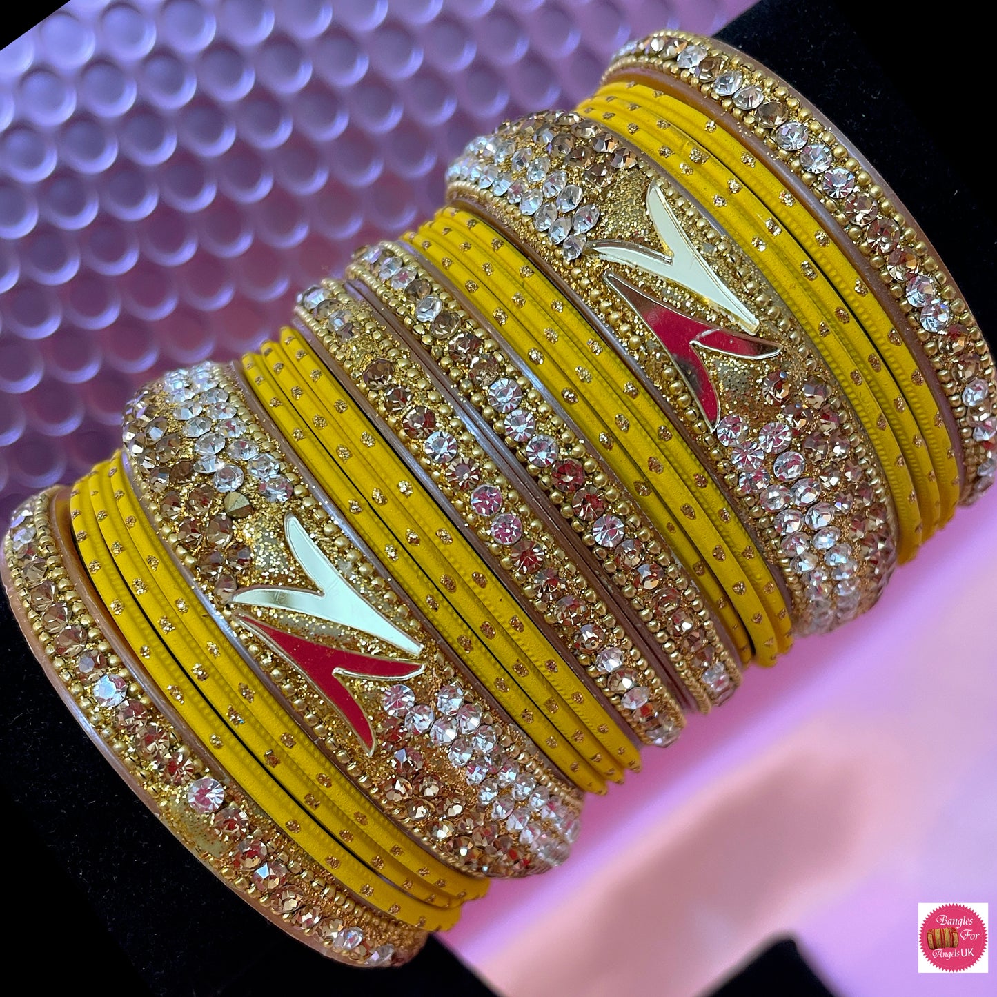 Yellow & Gold Bangle Set