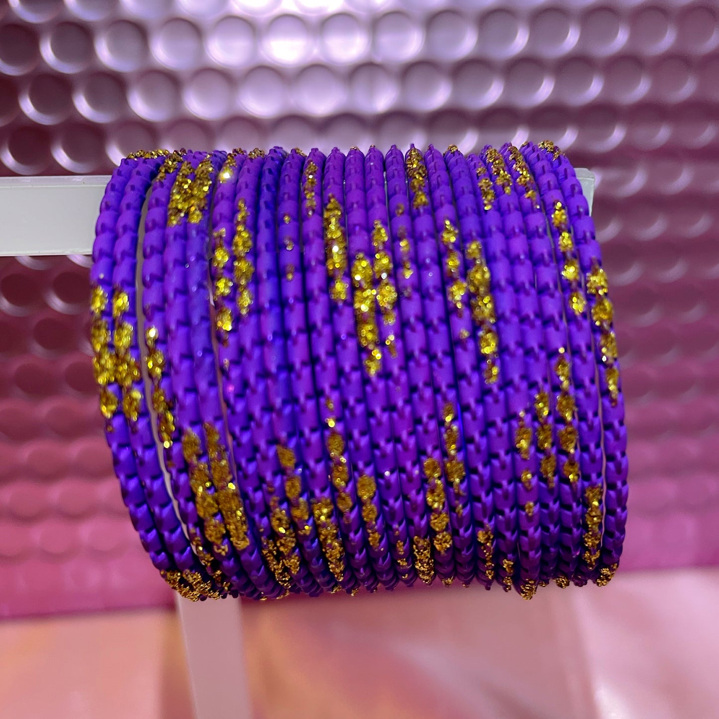 Purple Metal Bangles- Size 1.12