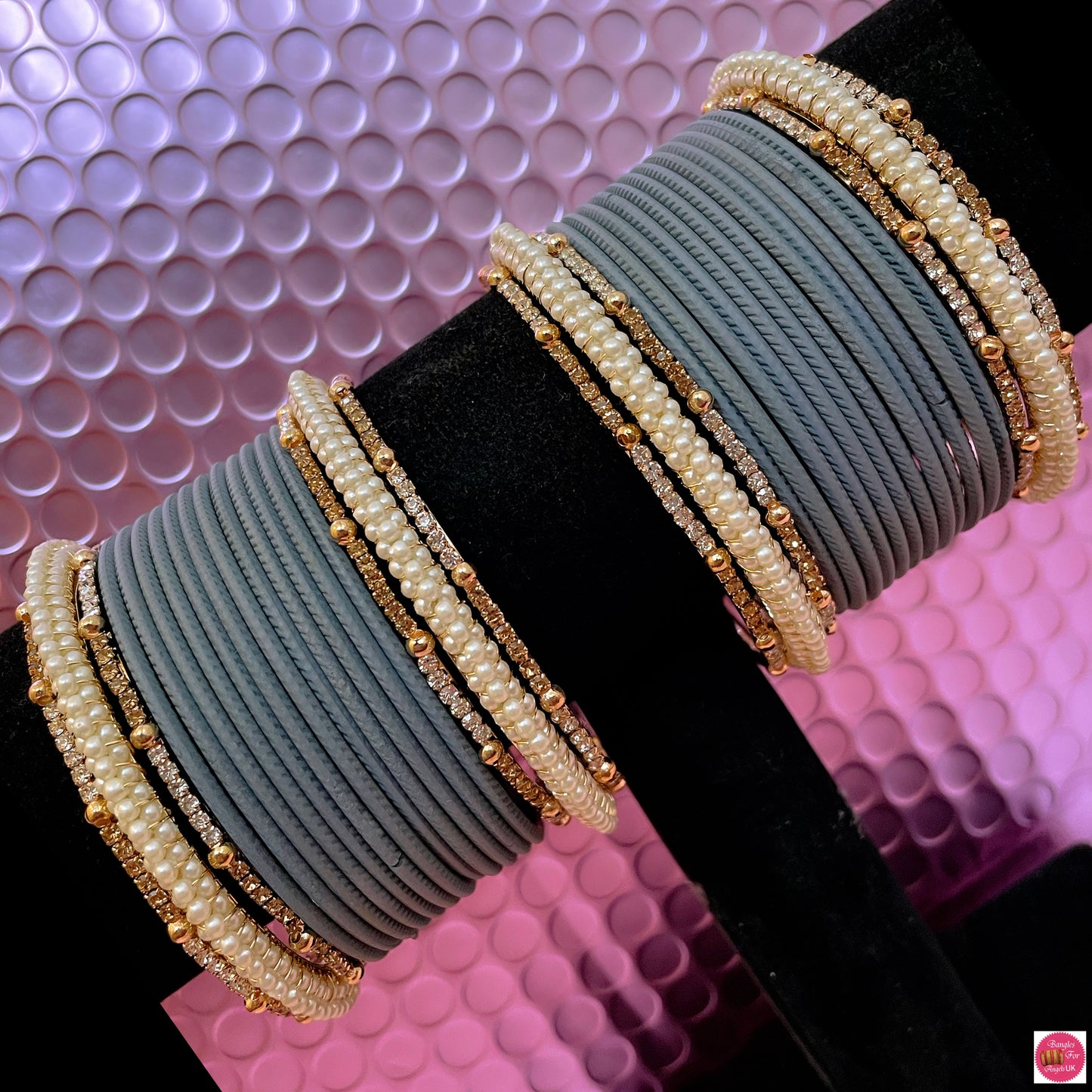 Grey bangles hot sale