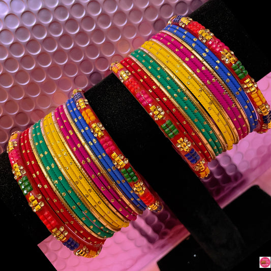 Multicoloured Bangles Set