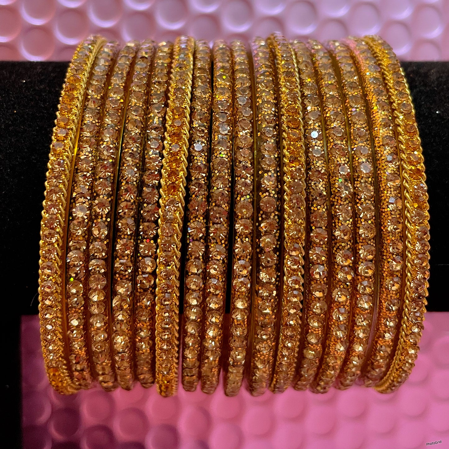 Pure Glass Zirconia Bangles Set- Various Colours