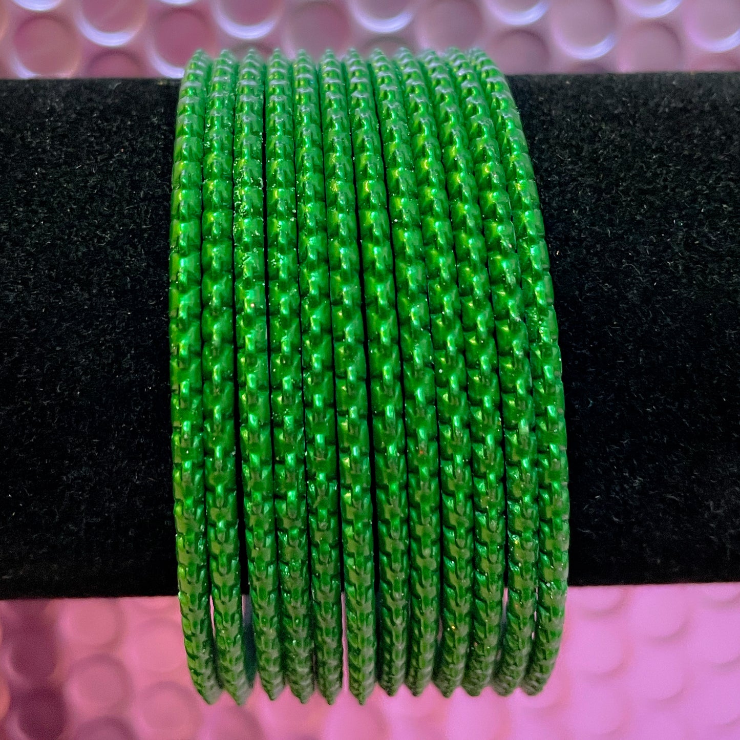 Green Metal Bangles- Size 2.4