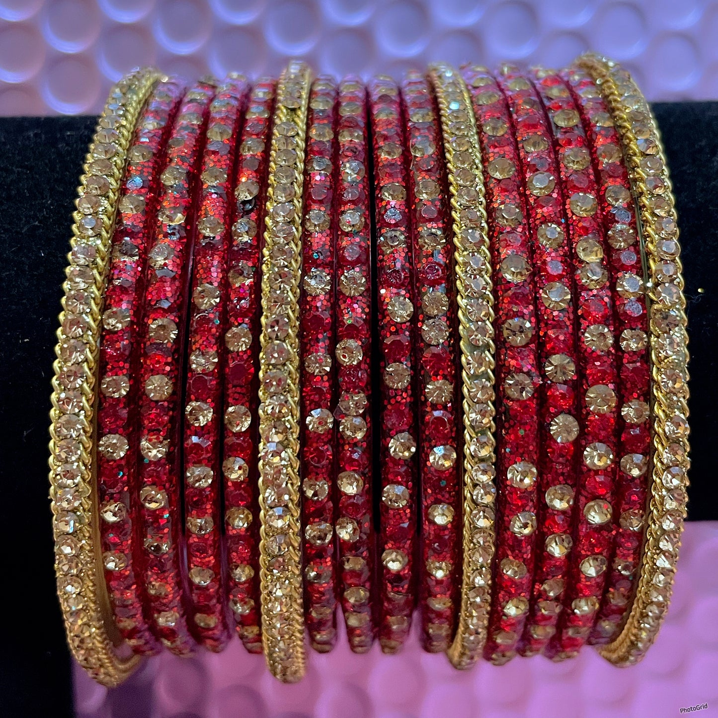 Pure Glass Zirconia Bangles Set- Various Colours