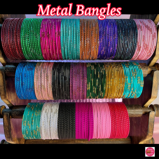 Any 10 Metal Bangle Set/Colours Combo Pack