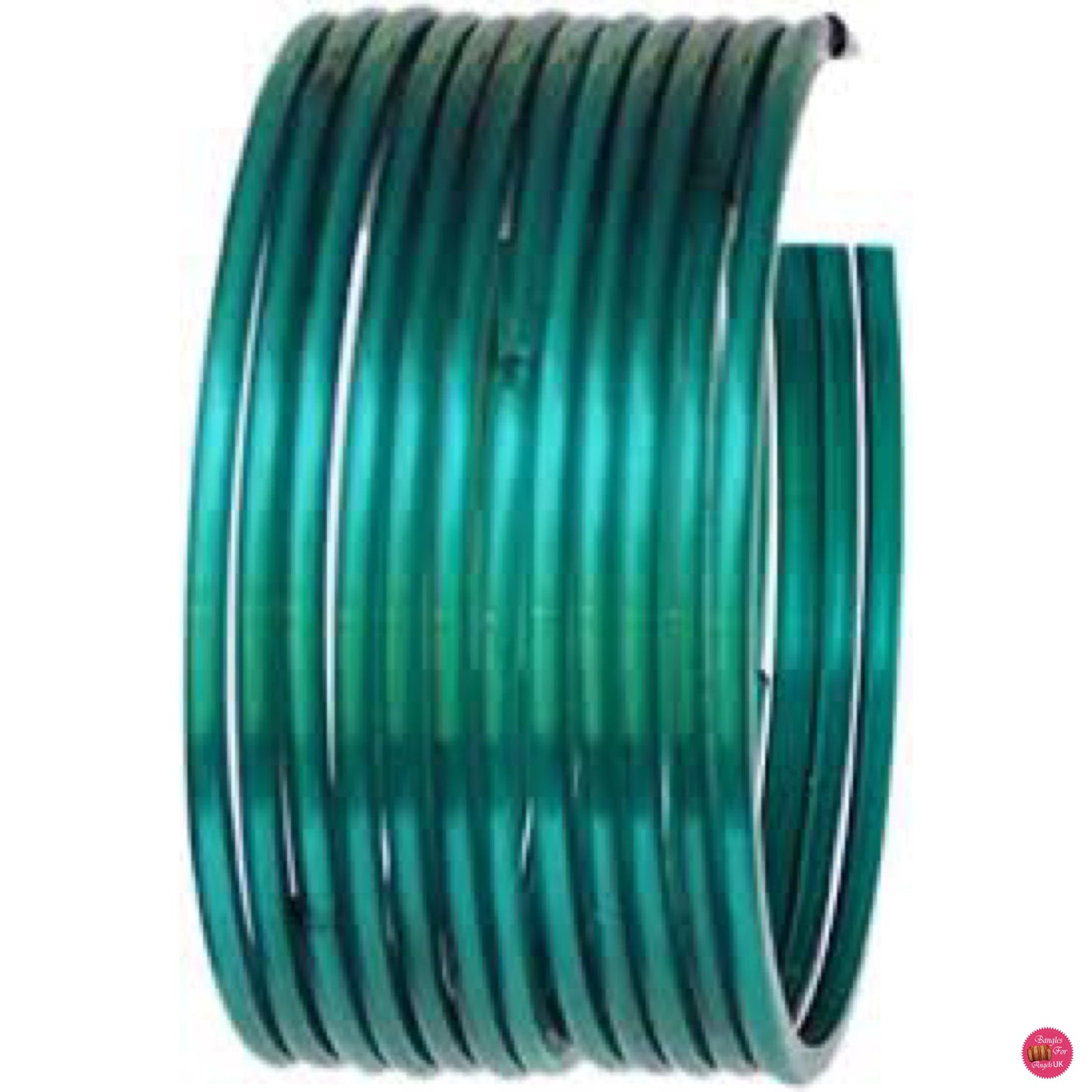 Teal Glass Bangles