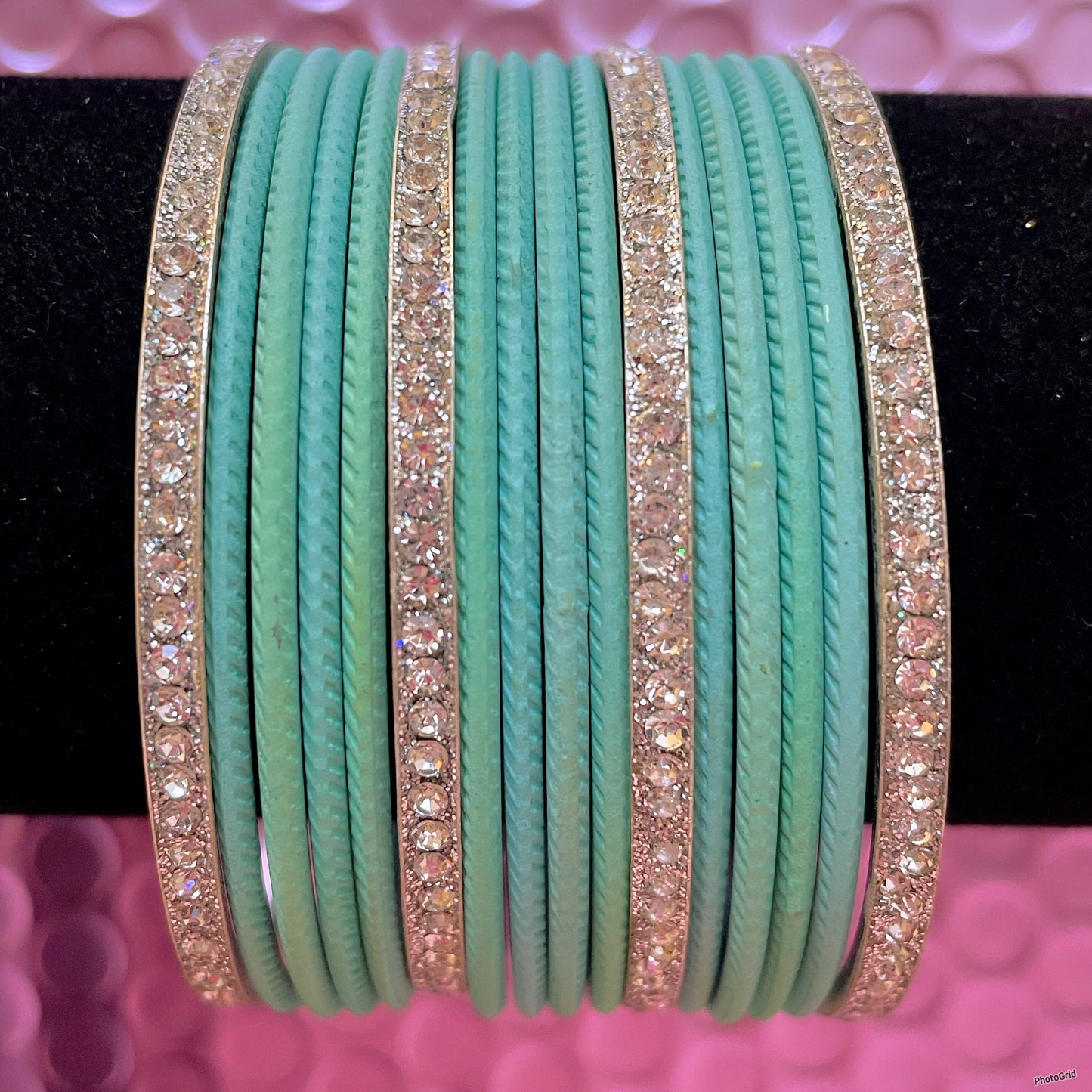 Various Colour Silver Metal Bangles Sets