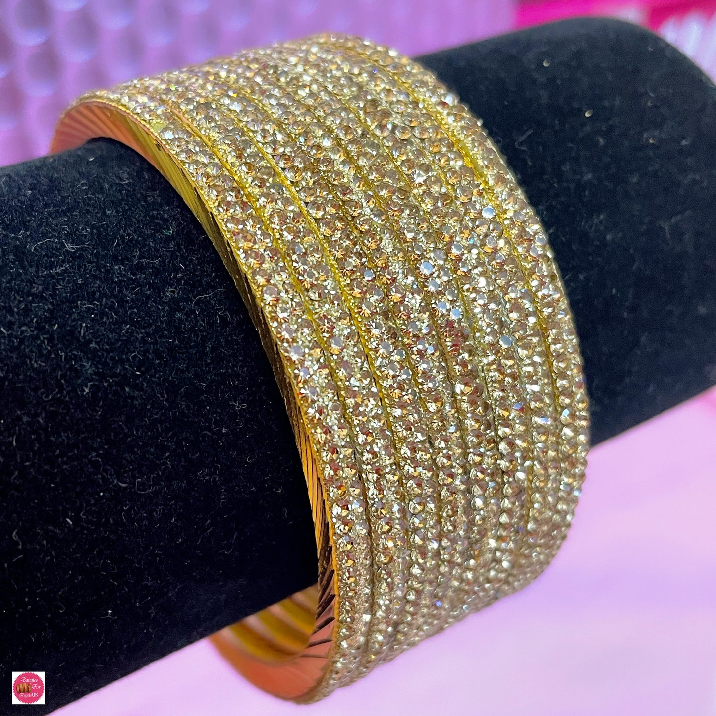 Gold Brass Metal Bangles Set