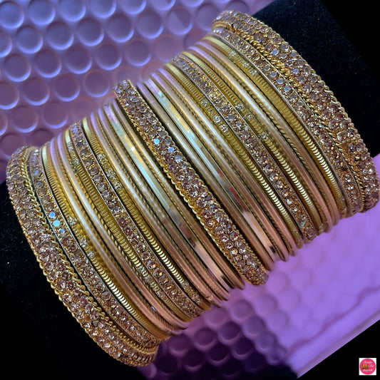 Gold Bangles Set