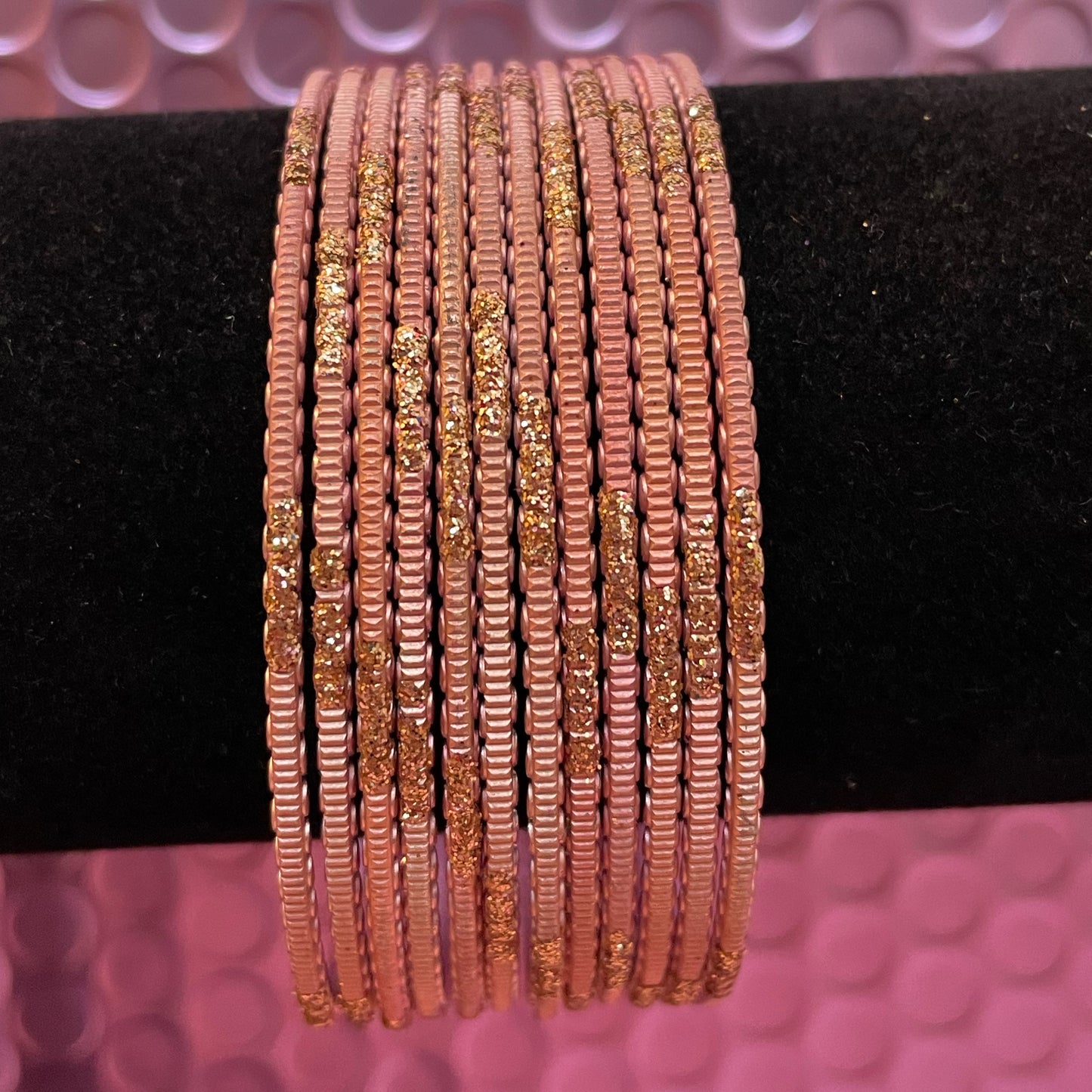 Peach Metal Bangles