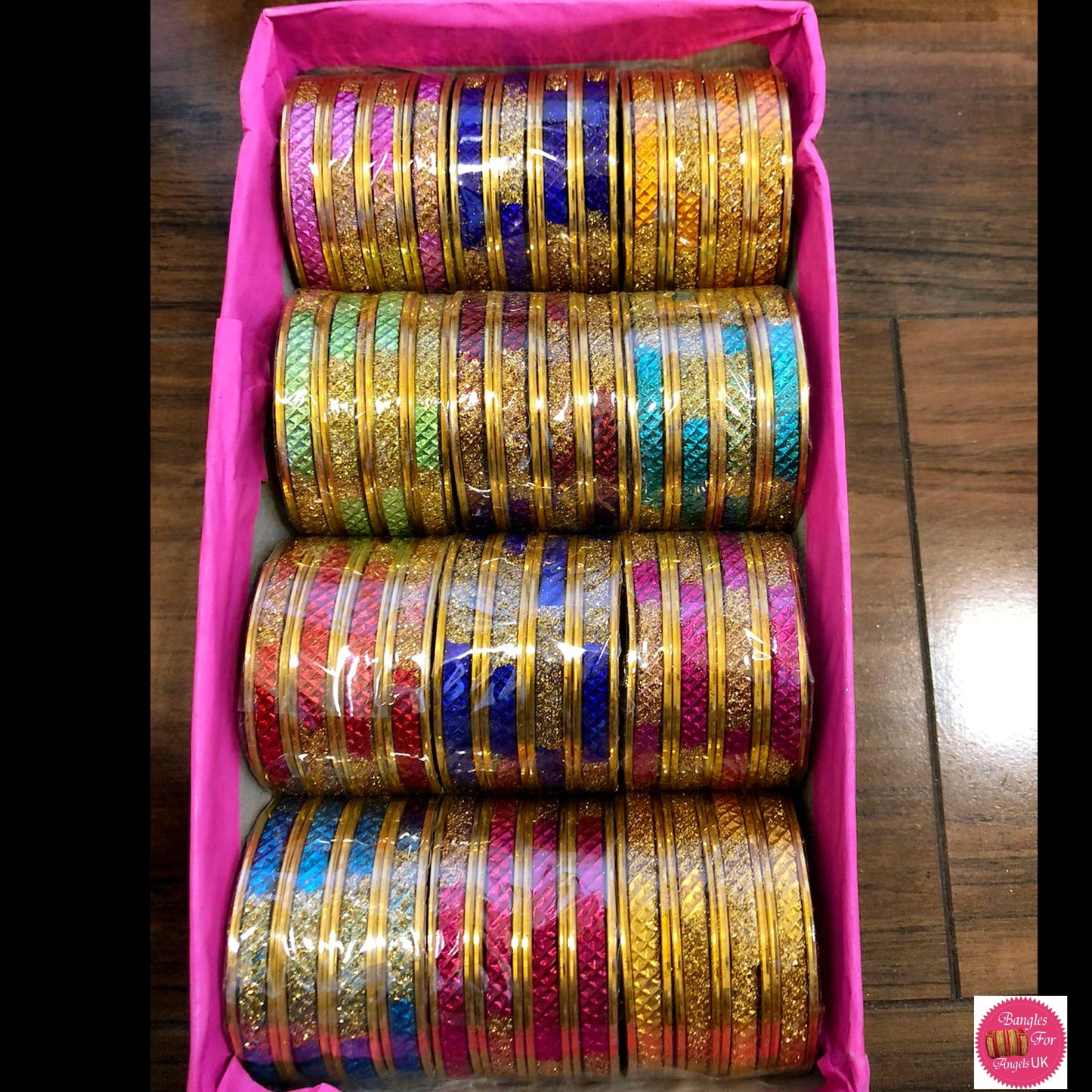 Kids Metal Bangles Box- Mixed Sizes