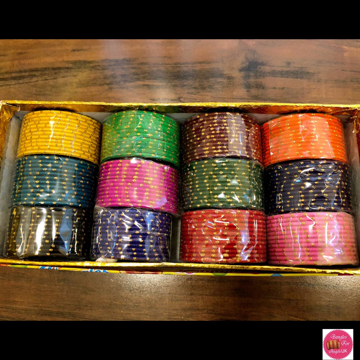 Kids Metal Bangles Box- Mixed Sizes