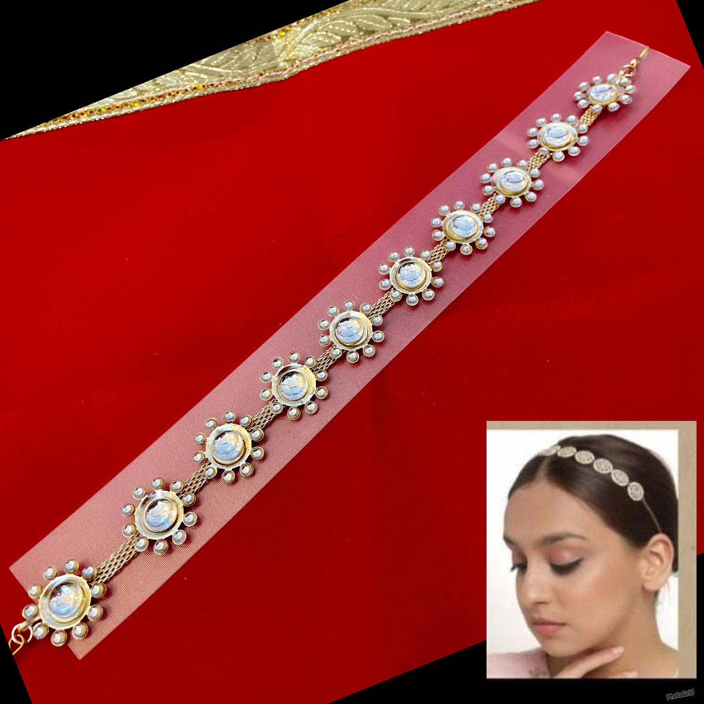 Kundan Sheeshful/Head Band