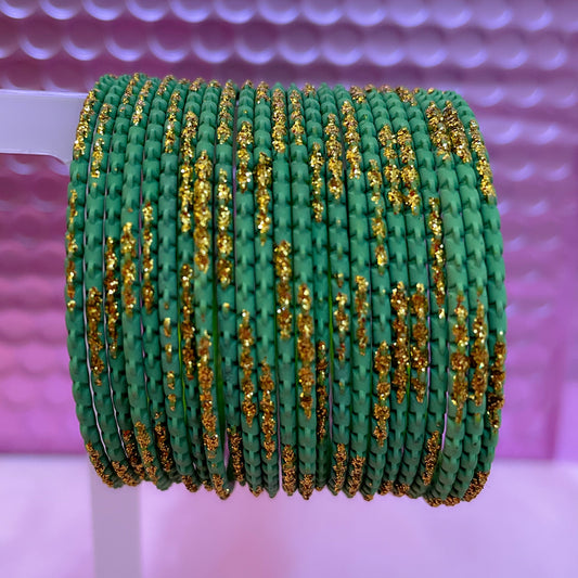 Mint Metal Bangles- Size 1.12