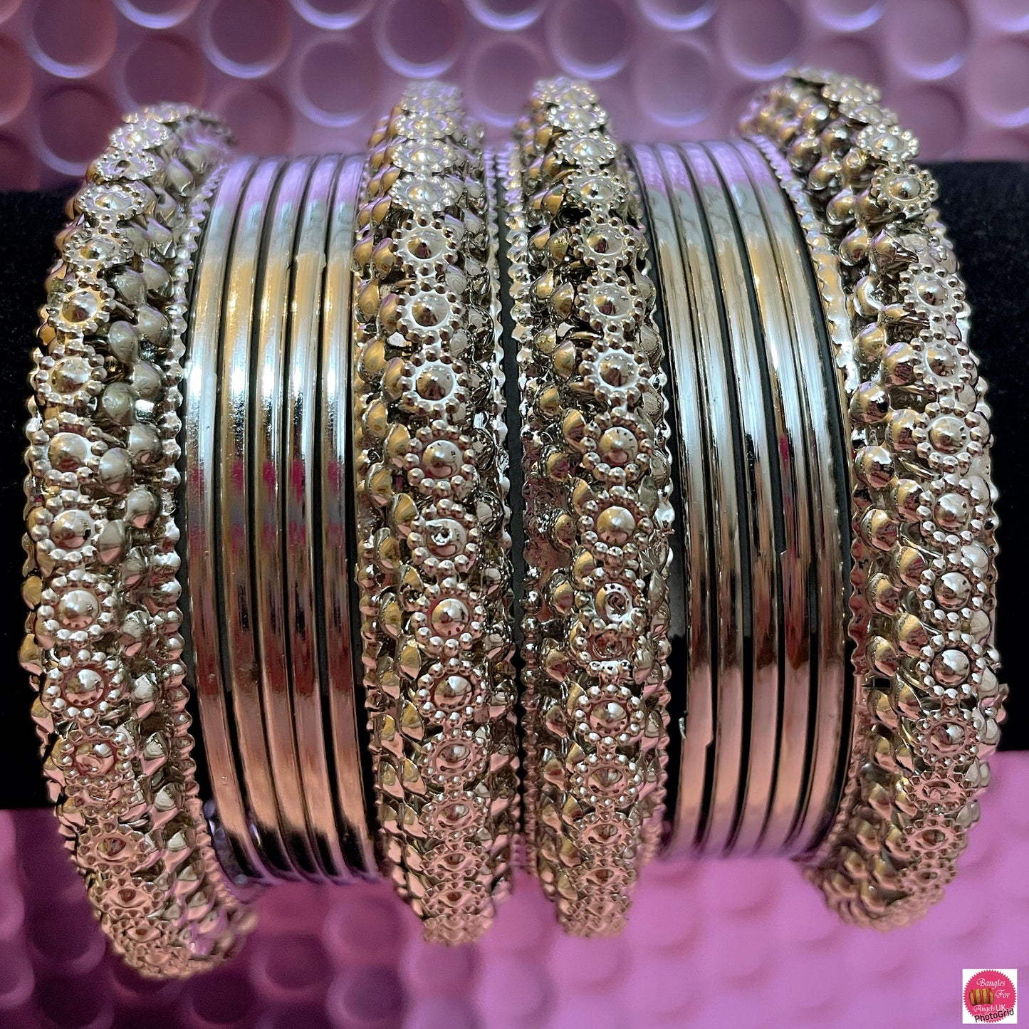 Oxidised sale bangle set