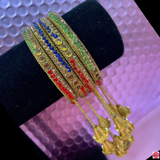 Multicoloured Hanging Bangles- Size 2.2