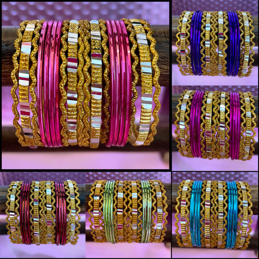 Kids/Baby Metal Bangle Sets - Various Colours