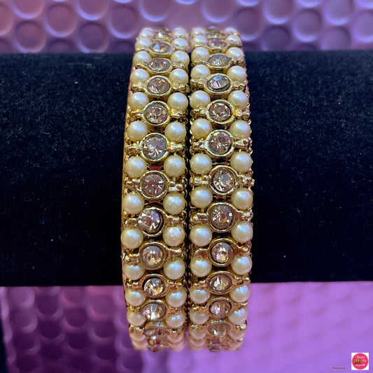 Gold Pearl Metal Karas