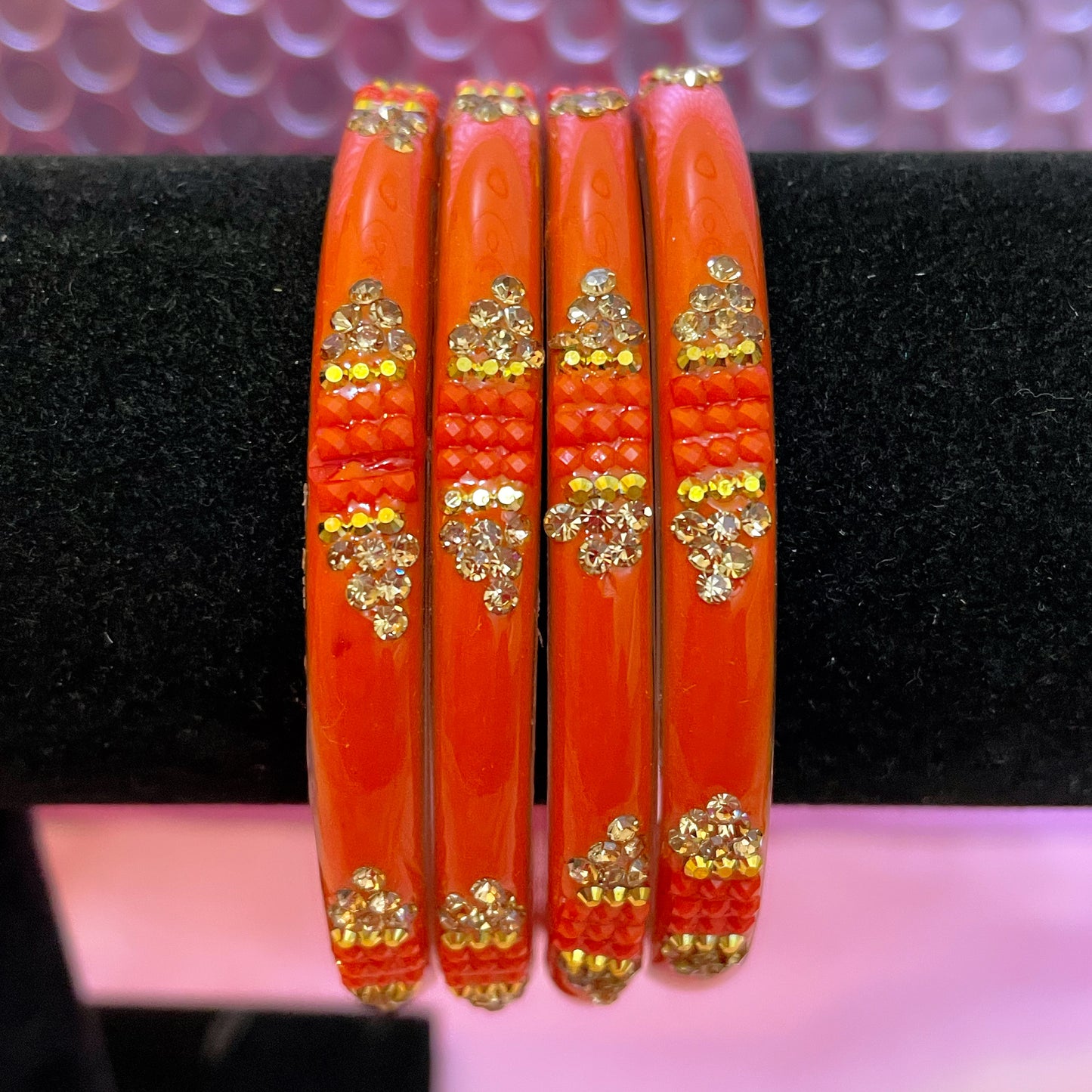 Orange Glass Karas-Size 2.8