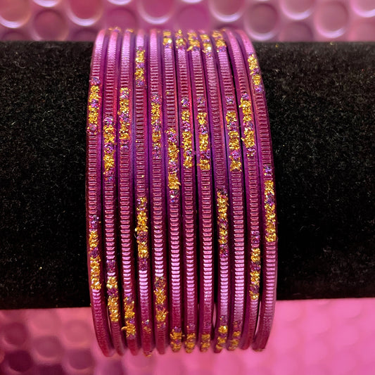 Purple Metal Bangles