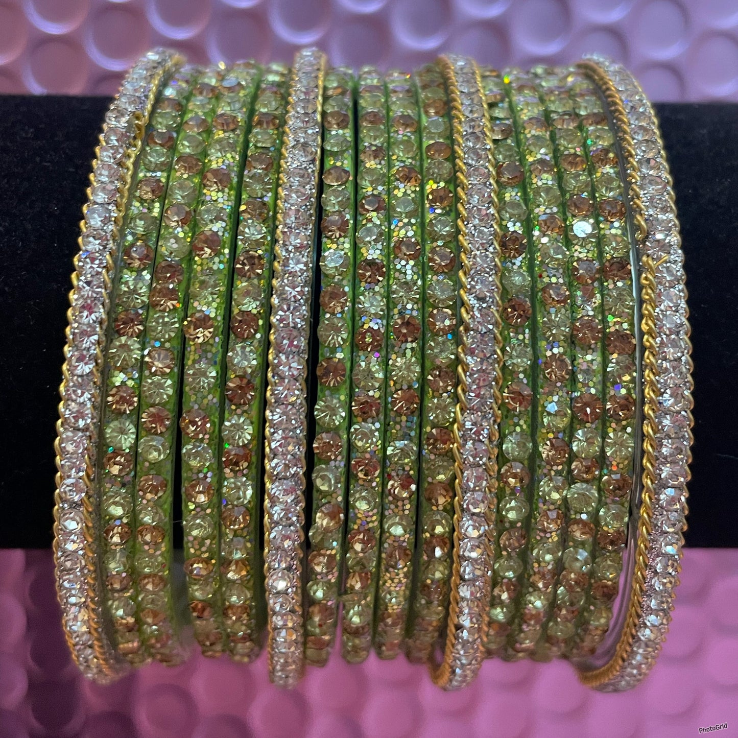 Pure Glass Zirconia Bangles Set- Various Colours