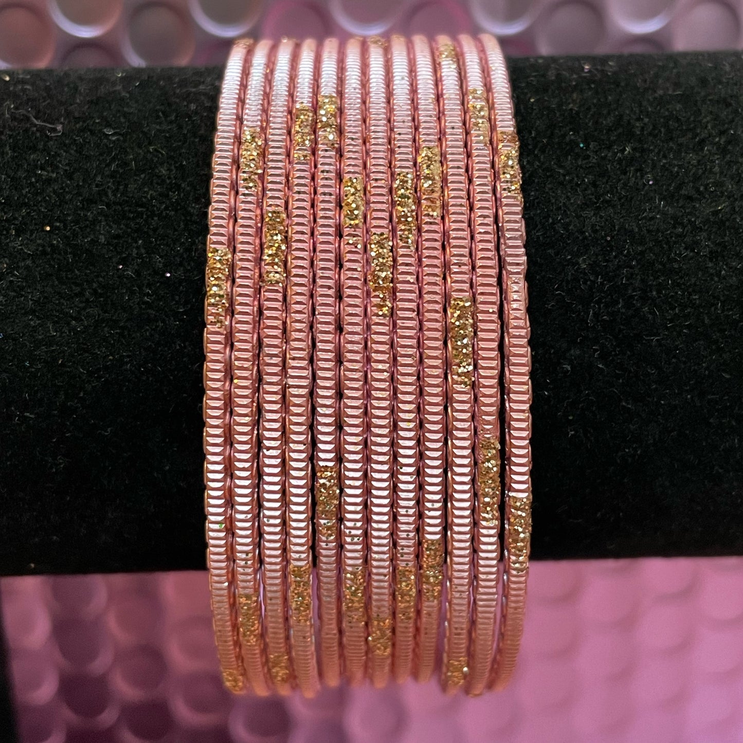 Peach Metal Bangles