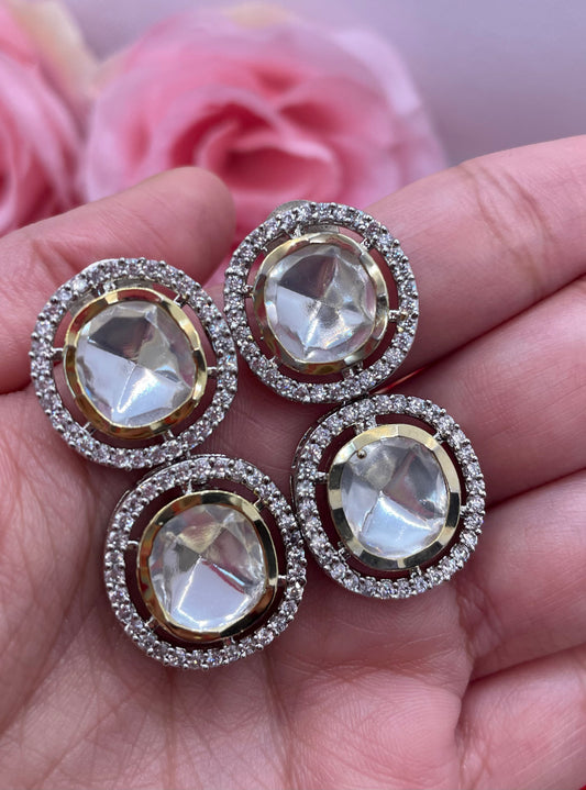 Uncut Kundan/Polki Drop Earings