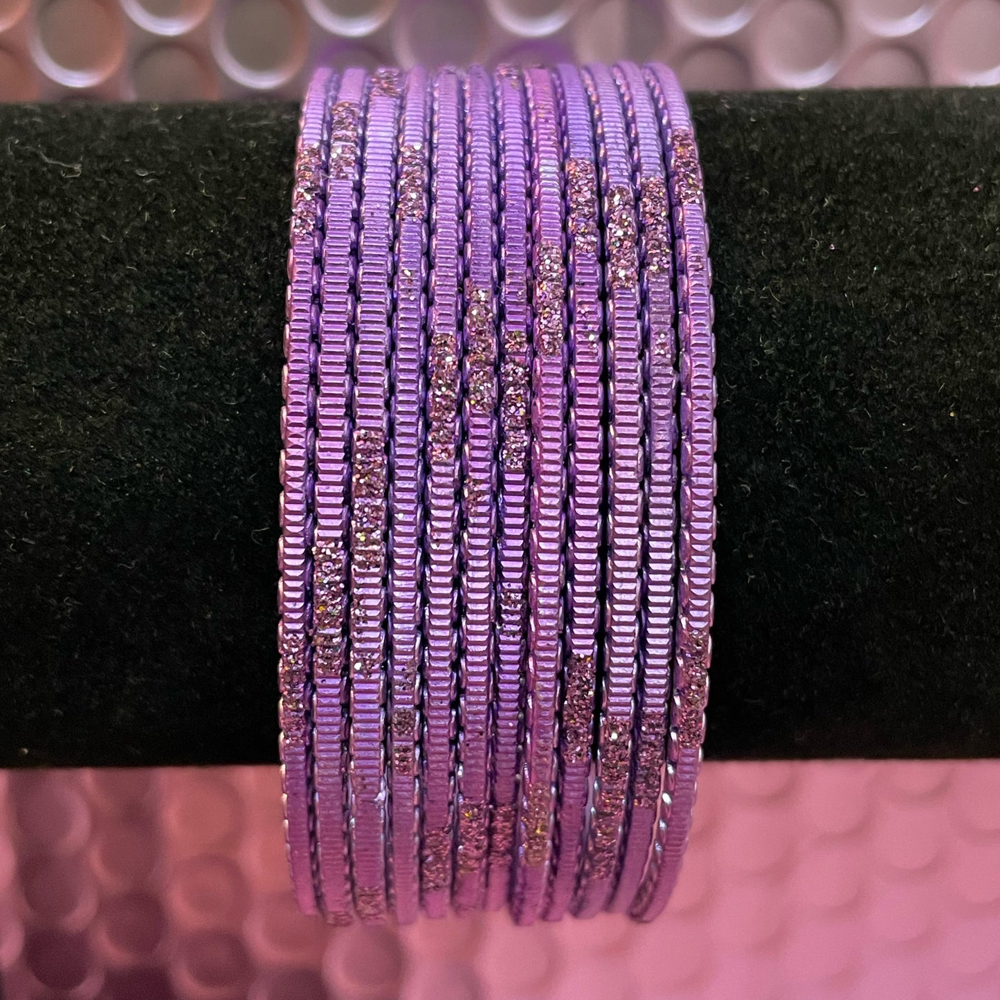 Lilac Metal Bangles