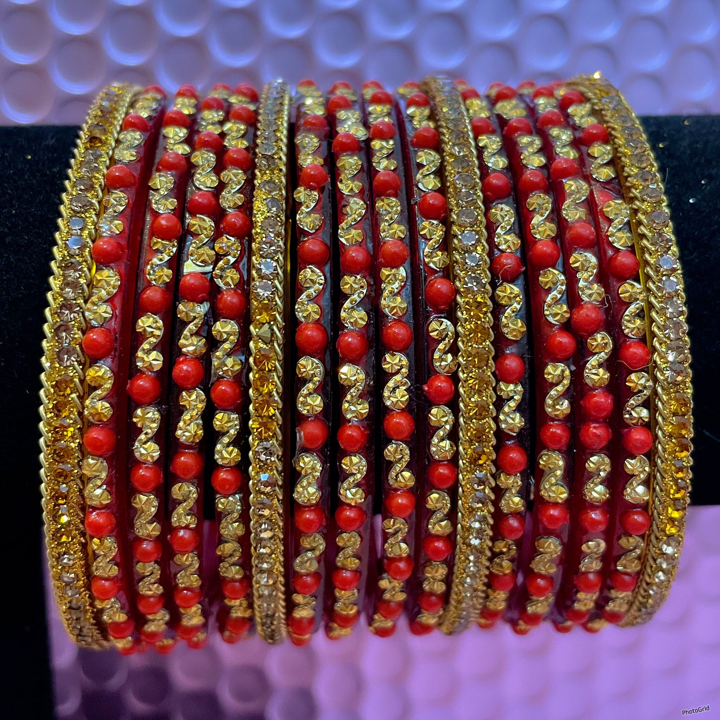 Pure Designer Glass Bangles Sets- Various Colours