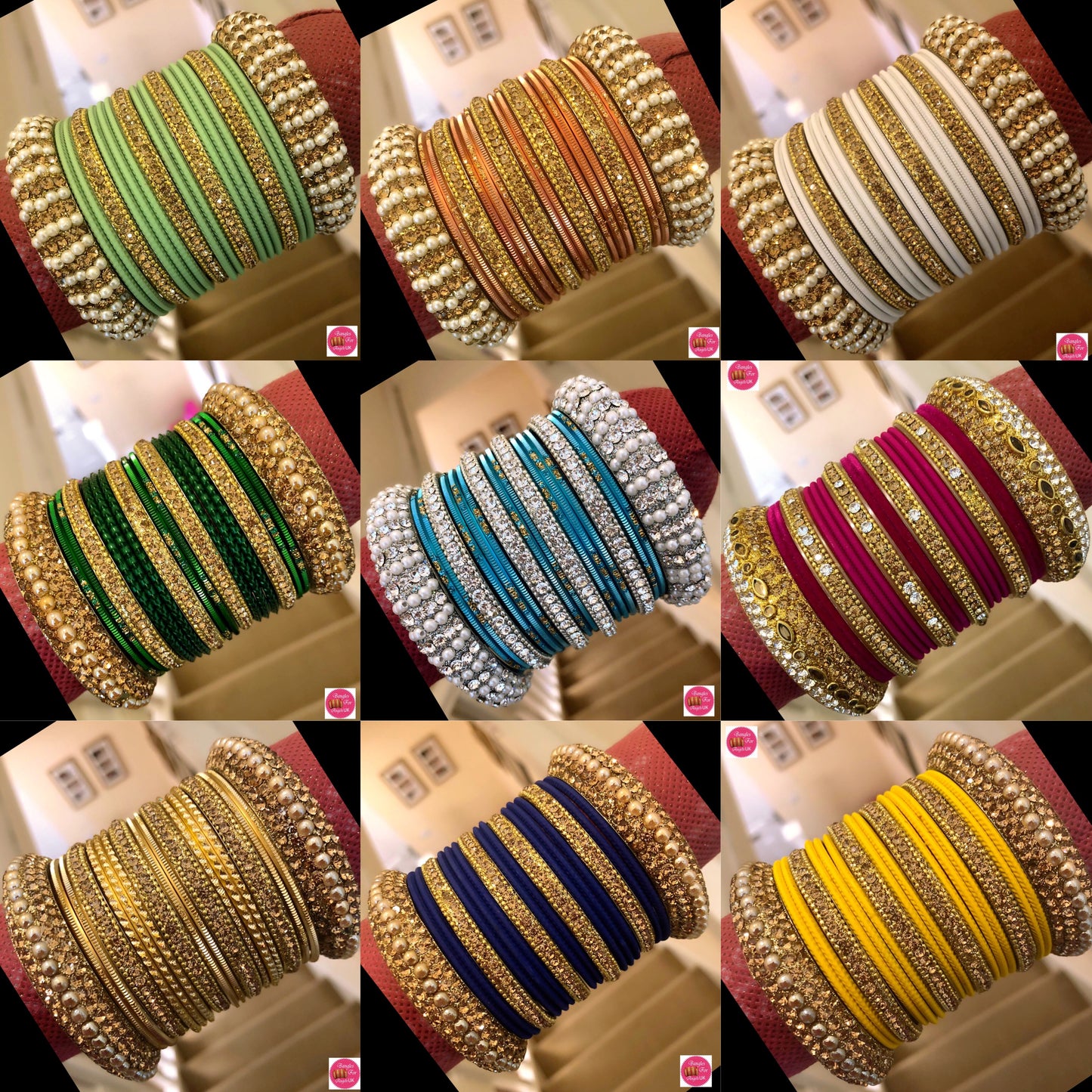 Metal Bangle Sets- Multiple Colours