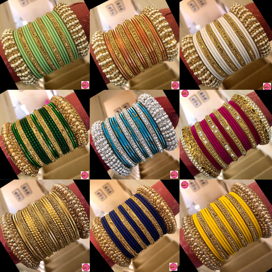 Metal Bangle Sets- Multiple Colours