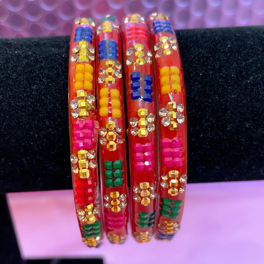 Multicoloured Glass Karas
